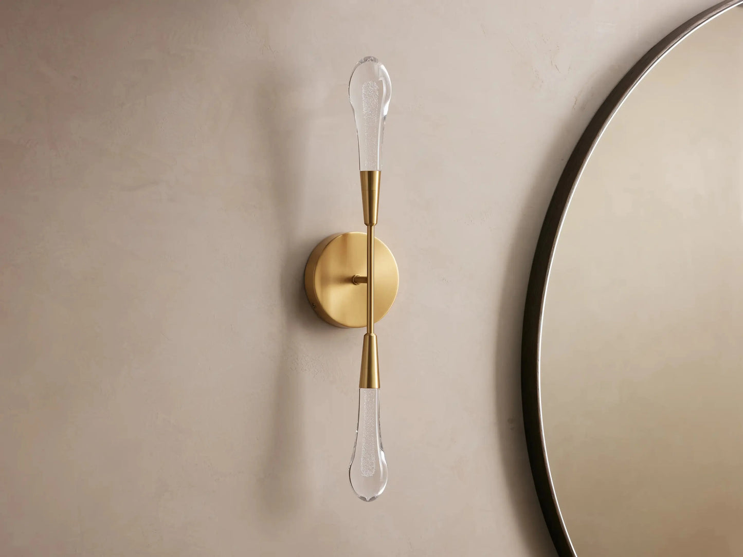 Solitair Crystal Double Wall Sconce