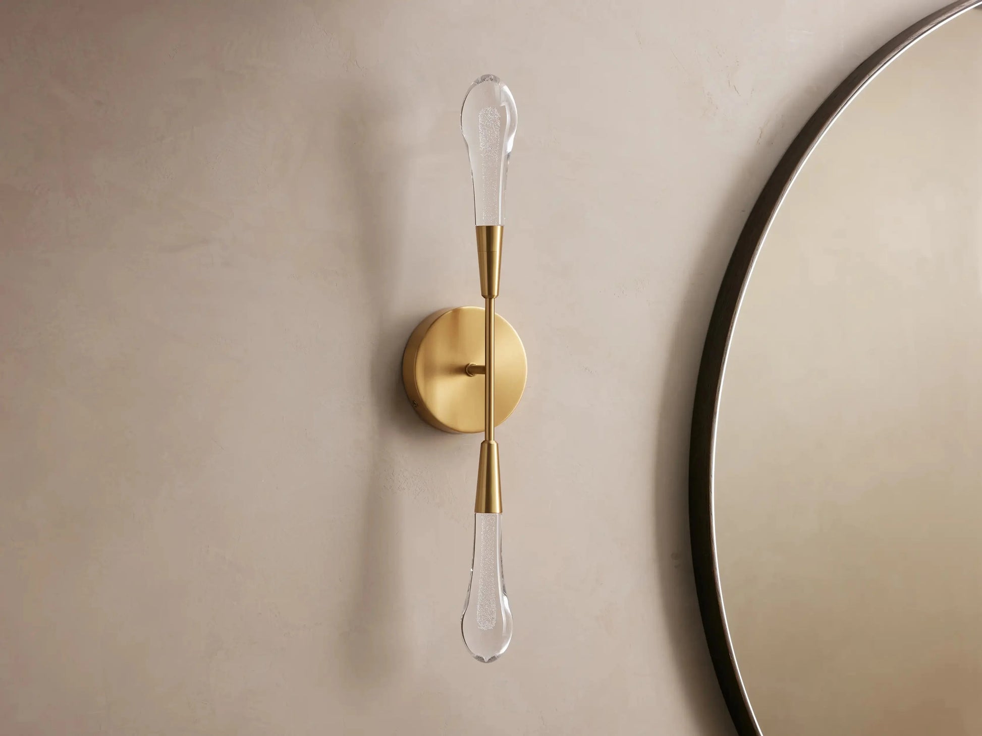 Solitair Crystal Double Wall Sconce