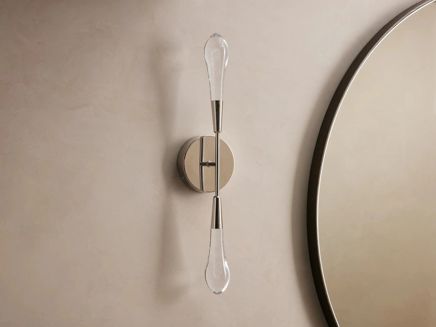 Solitair Crystal Double Wall Sconce