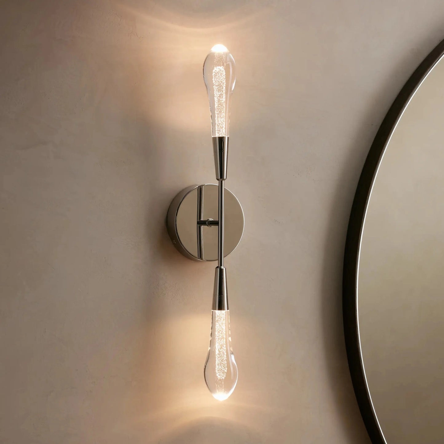 Solitair Crystal Double Wall Sconce