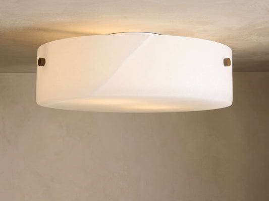 Calera Alabaster Stone Flushmount