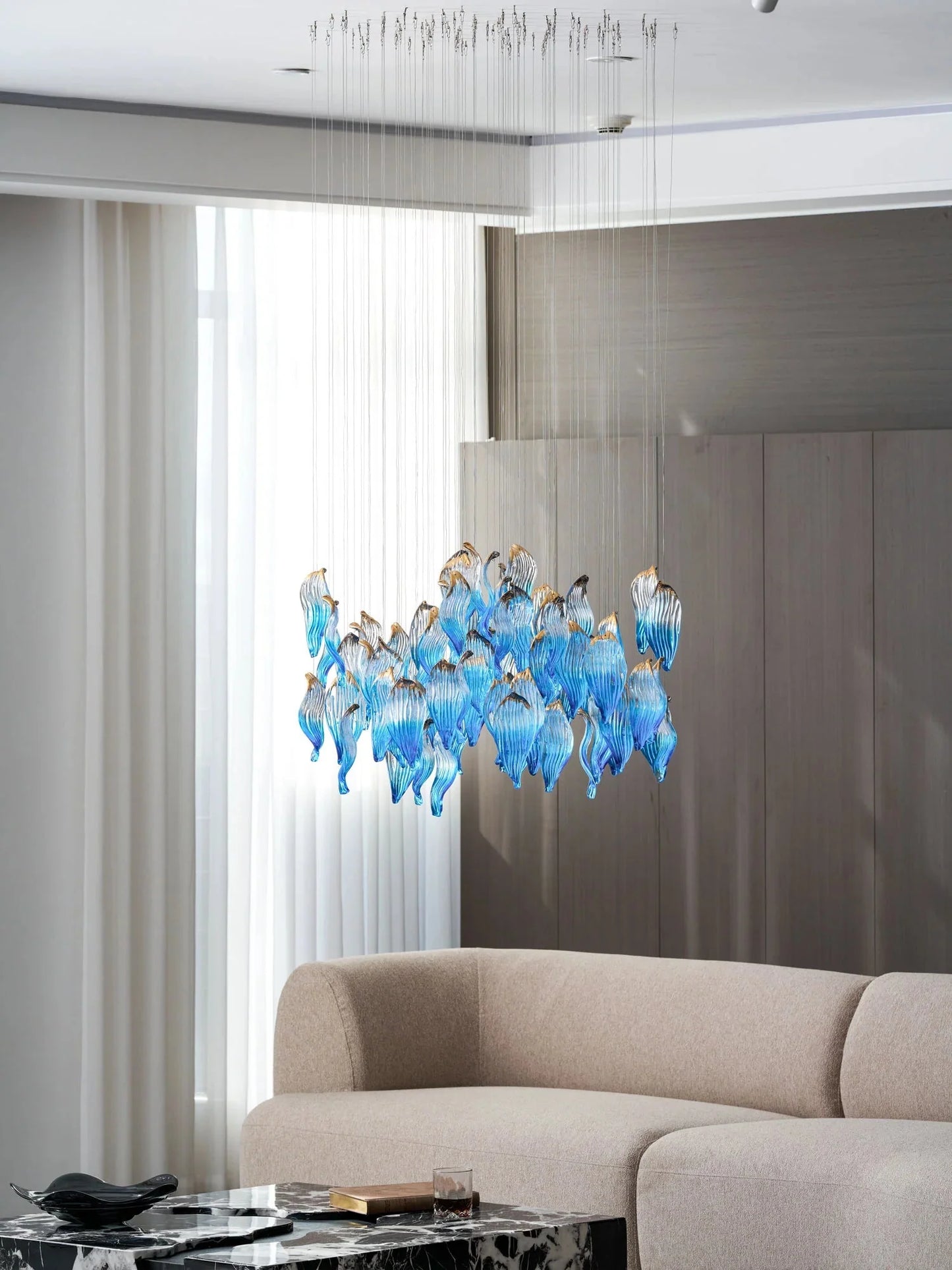 Ocean Drift Blown Glass Customize Chandelier
