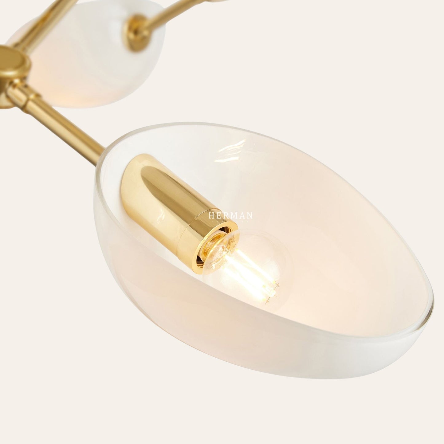 Argus glass Double Tier Chandelier 45" Width