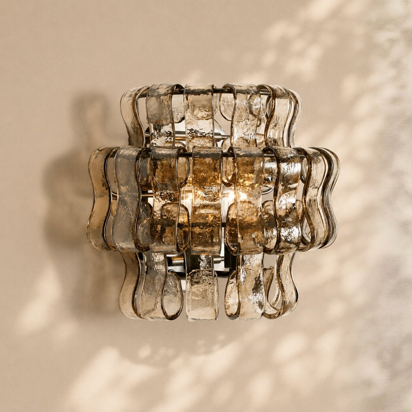 Amor Ghiaccio Glass Wall Sconce 12"