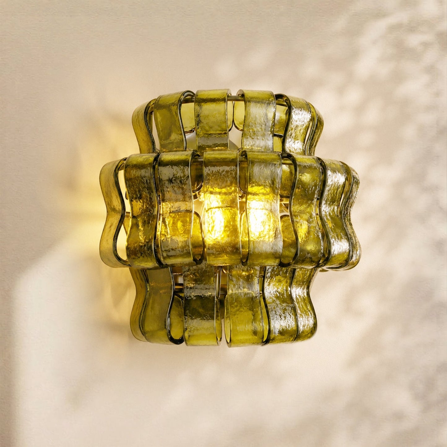 Amor Ghiaccio Glass Wall Sconce 12"