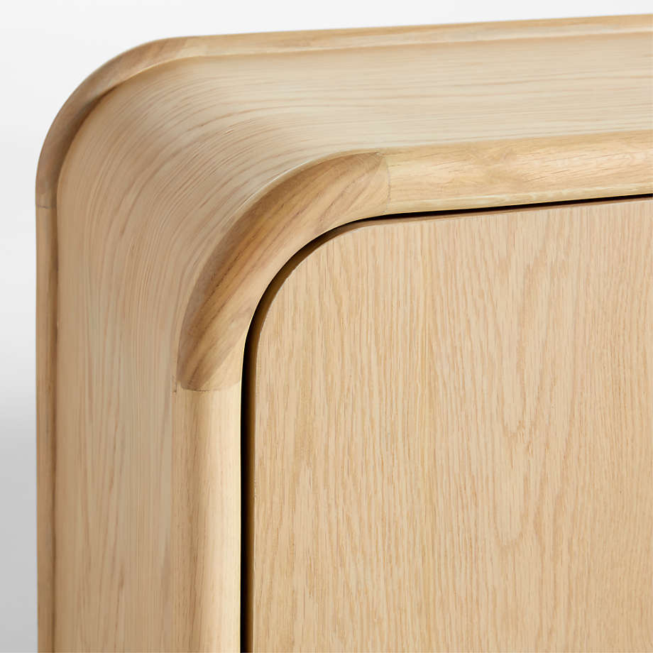 Annie 149" Natural Wood Storage Media Console