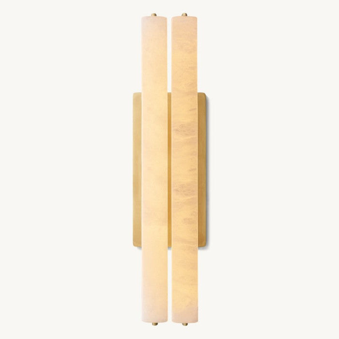 Audubon Alabaster Double Sconce
