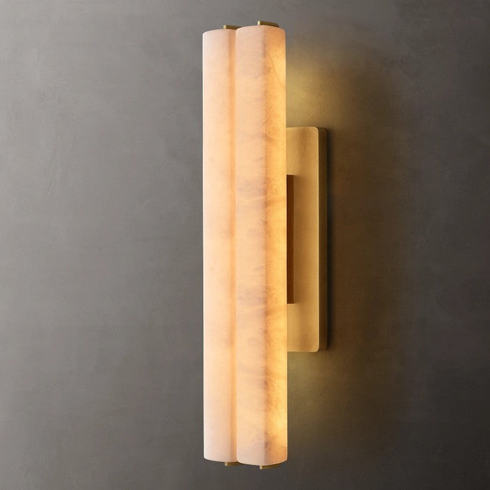Audubon Alabaster Double Sconce