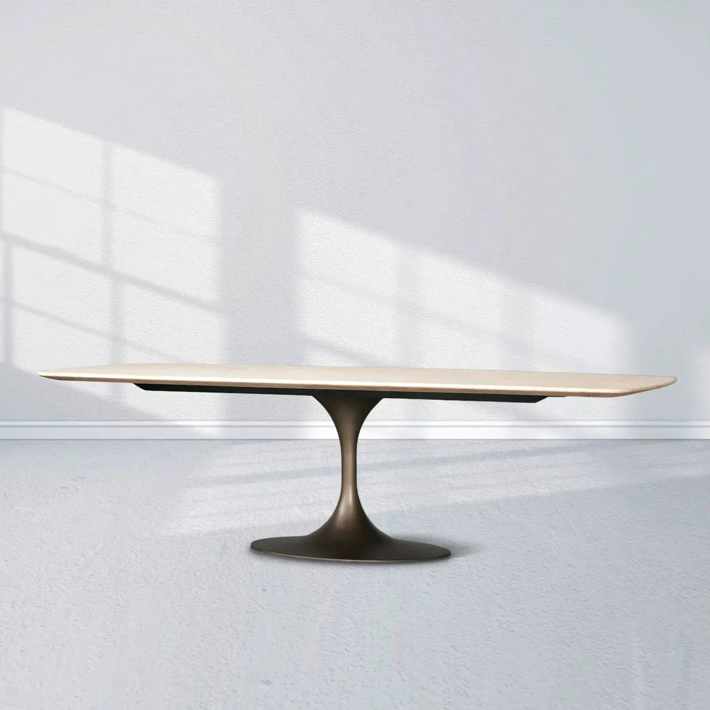 Saint Germain Stone Dining Table With Launette Base
