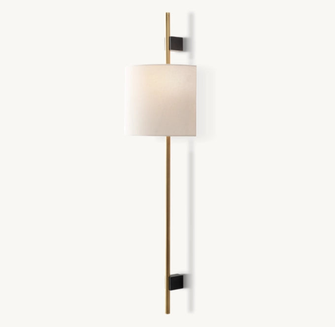 VELA ROUND BAR SCONCE - ROUND SHADE