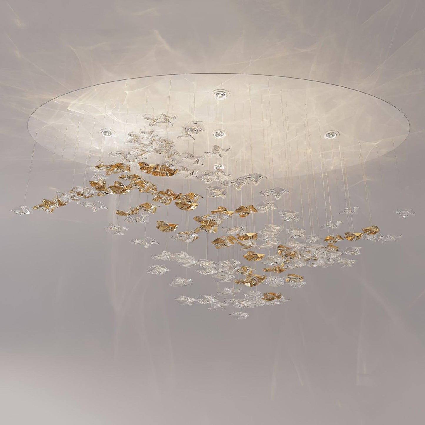 Tidal Art Glass Pendants (Without canopy)