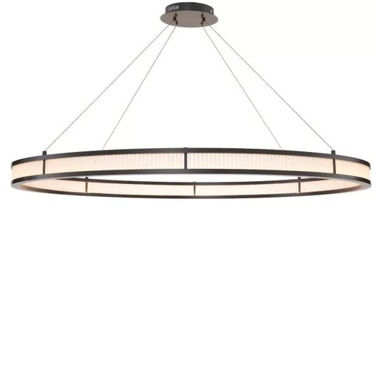 Damien 55" Modern Chandelier (Nickel)