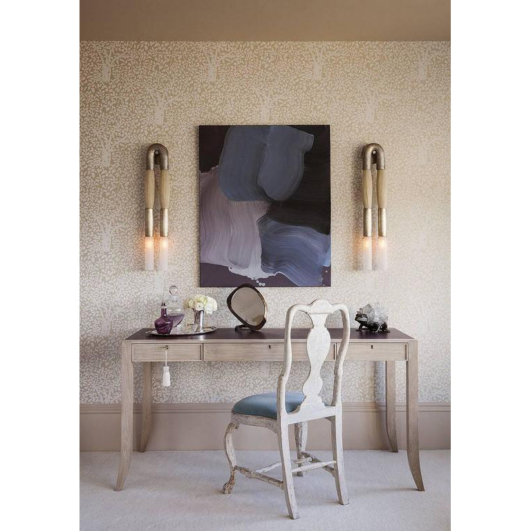 Antonia Horsehair Double Sconce