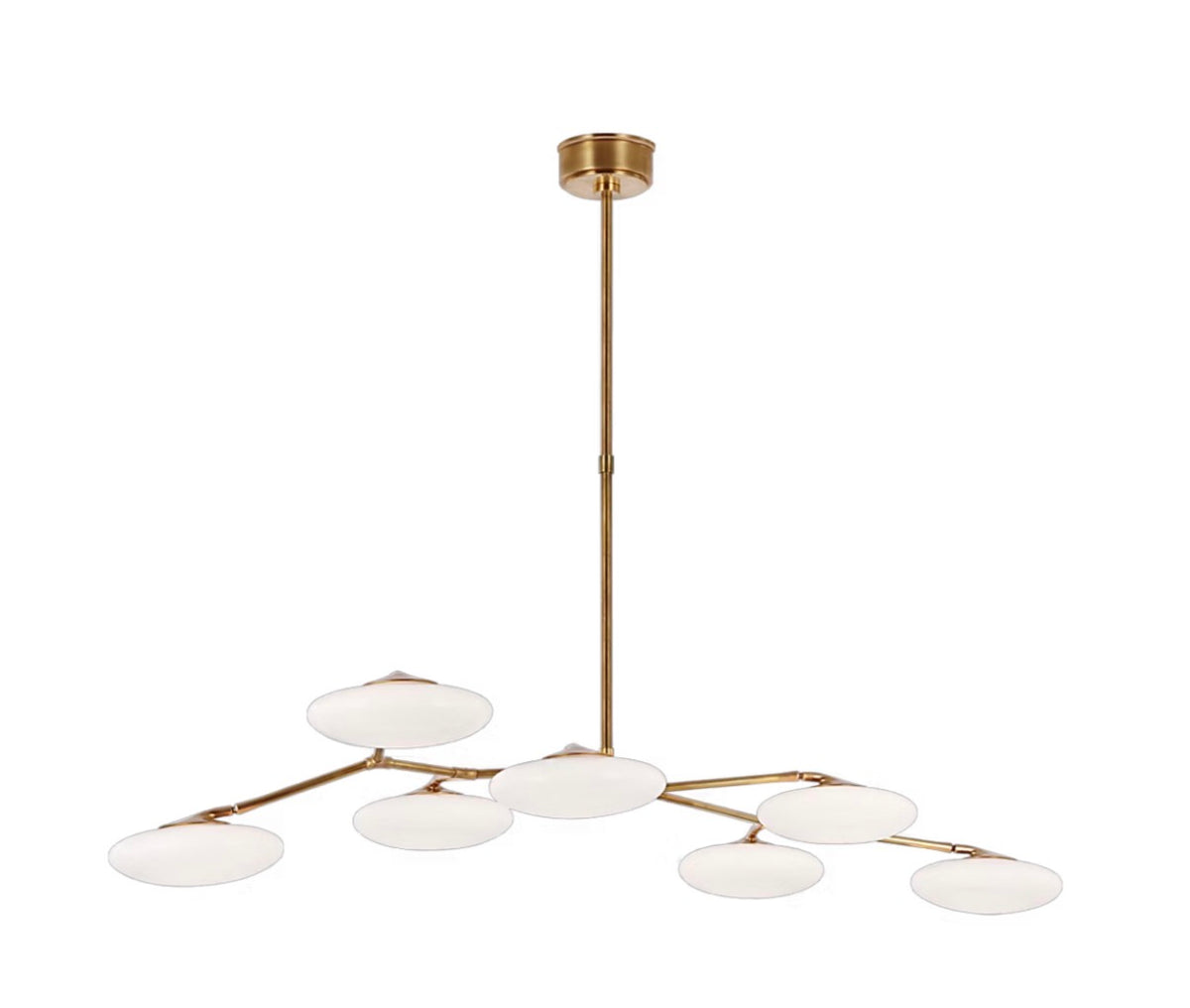 Brindille Linear Chandelier 61"- custom height 16.25”