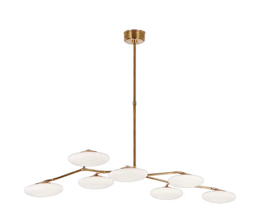 Brindille Linear Chandelier 61"- custom height 16.25”