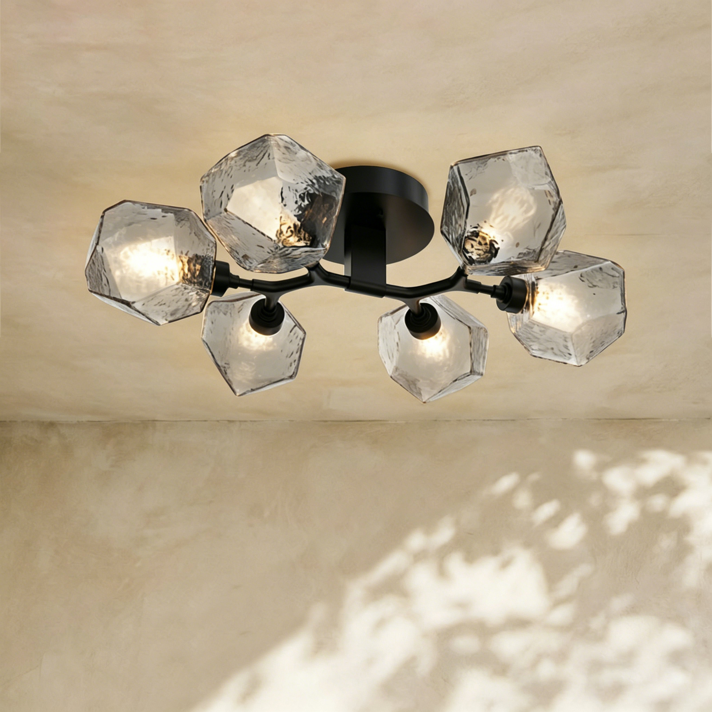 Art Twisted Flushmount Light