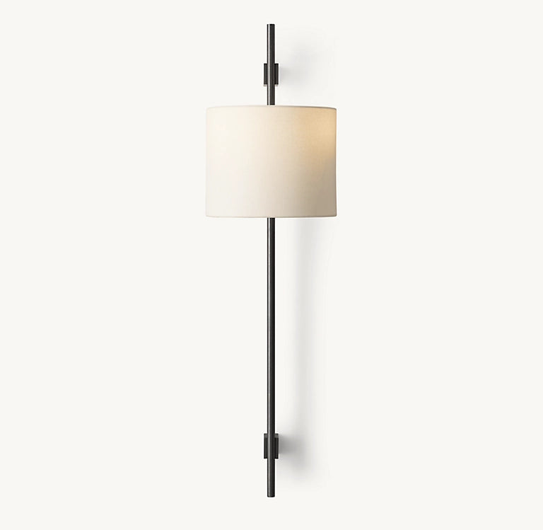 VELA ROUND BAR SCONCE - ROUND SHADE
