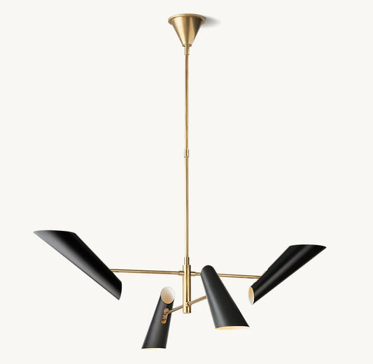 FRANCA ROUND CHANDELIER 50" Black