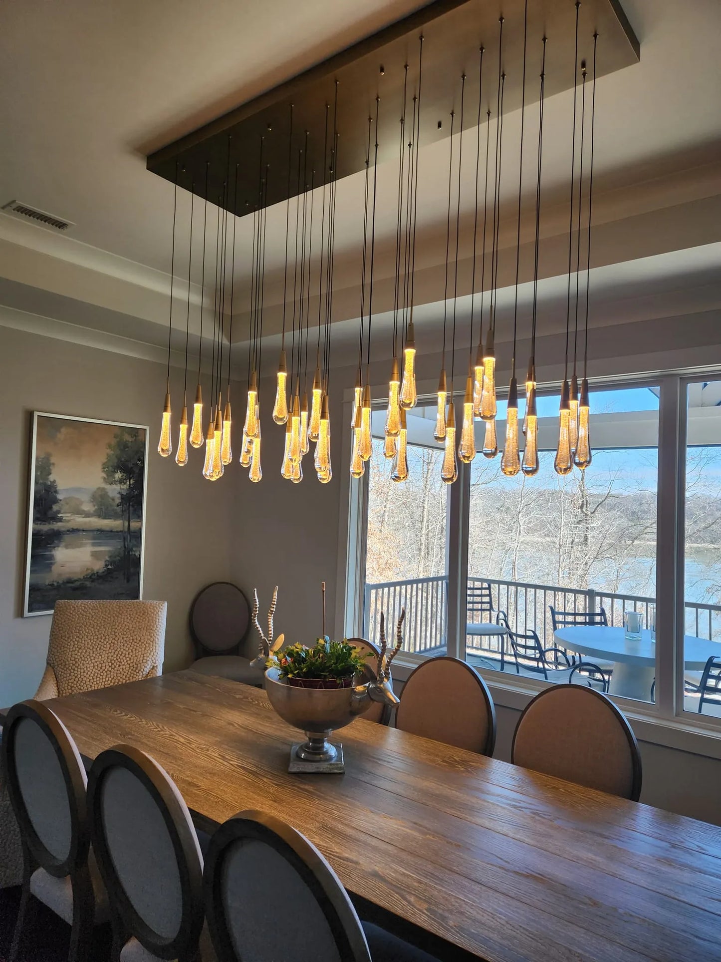 Solitaire Linear Chandelier 37"50"70"87"120"