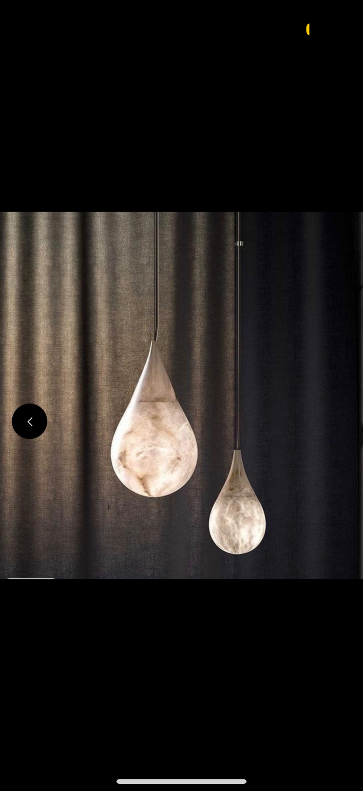 Raindrop Alabaster Pendant Light- double head (150mm)
