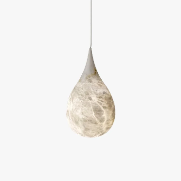 Raindrop Alabaster Pendant Light- double head (150mm)