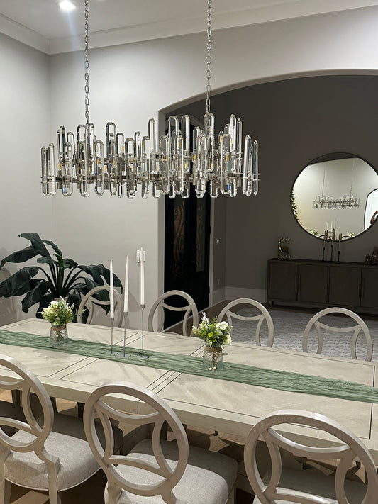 Bonnington Rectangular chandelier  54” 72"