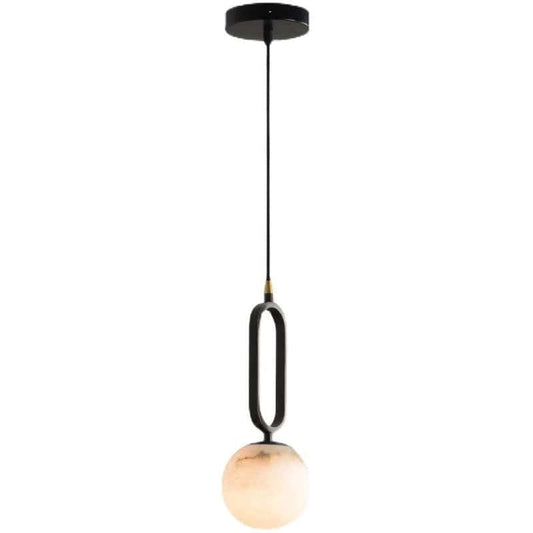 Alabaster Modern Pendant 6"