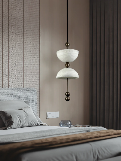 Duo Alabaster 2-head Pendant Lamp