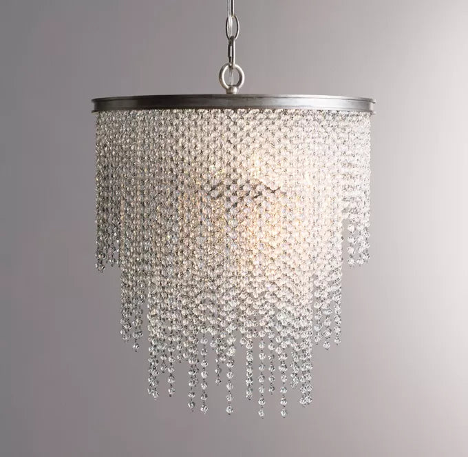 ATHENA CRYSTAL TABLE LAMP (SLIVER)
