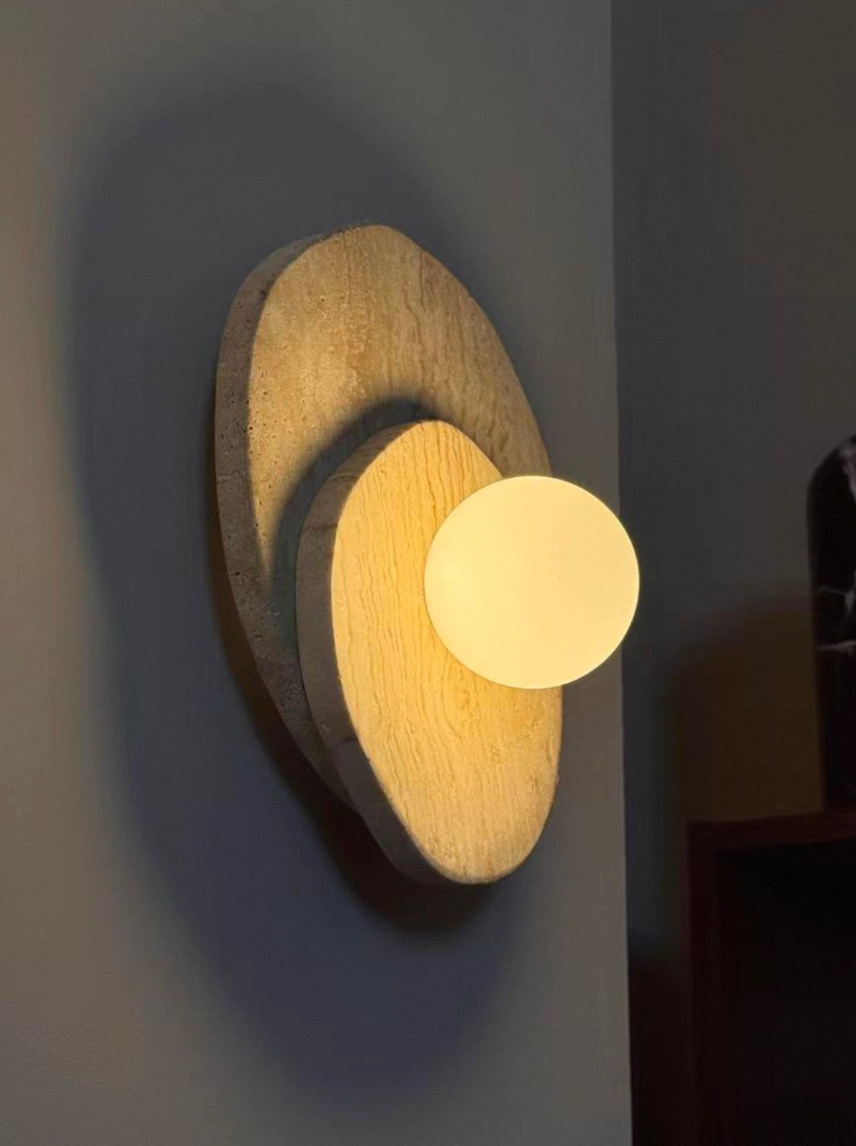 Travertine Wall Sconce