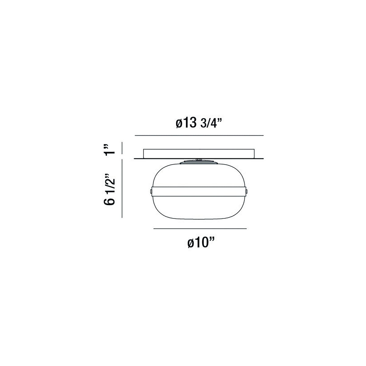 Norako Glass Flushmount