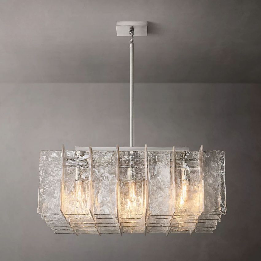 Lanttace Square Chandelier 36" 9-Lights