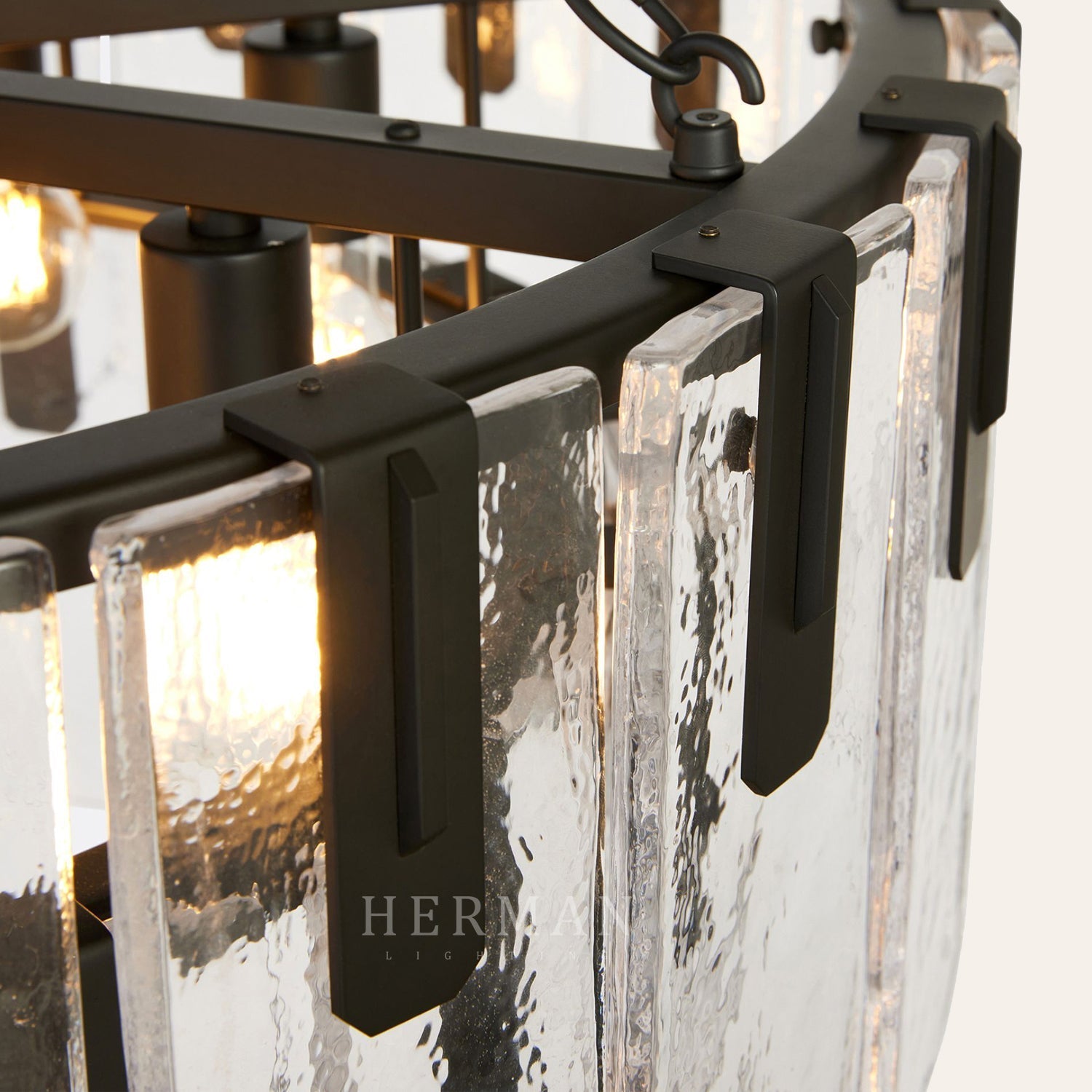 Nadia Glass Chandelier 30" 41"