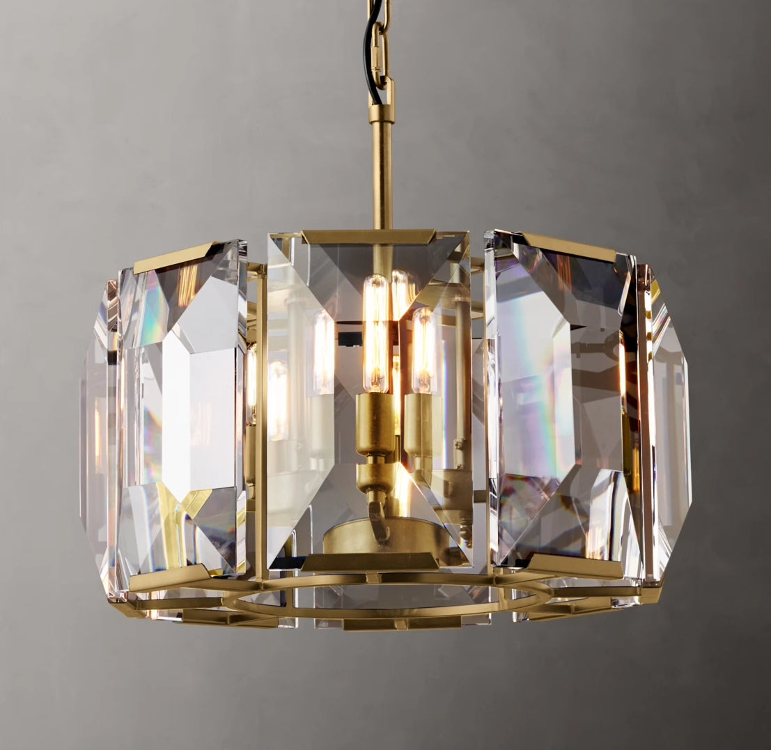 （sample order）Harlow Multicurve Crystal Round Chandelier