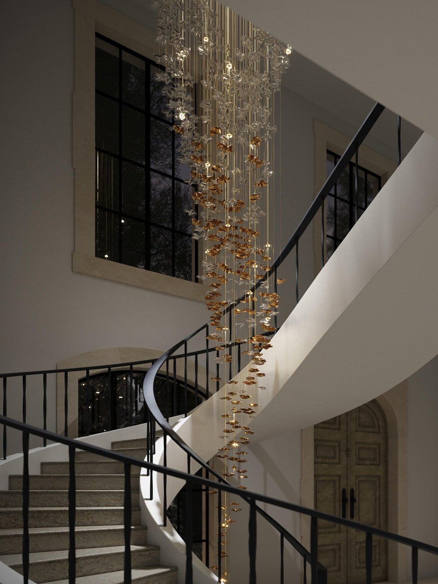 Tidal Art Glass Pendants (Without canopy)