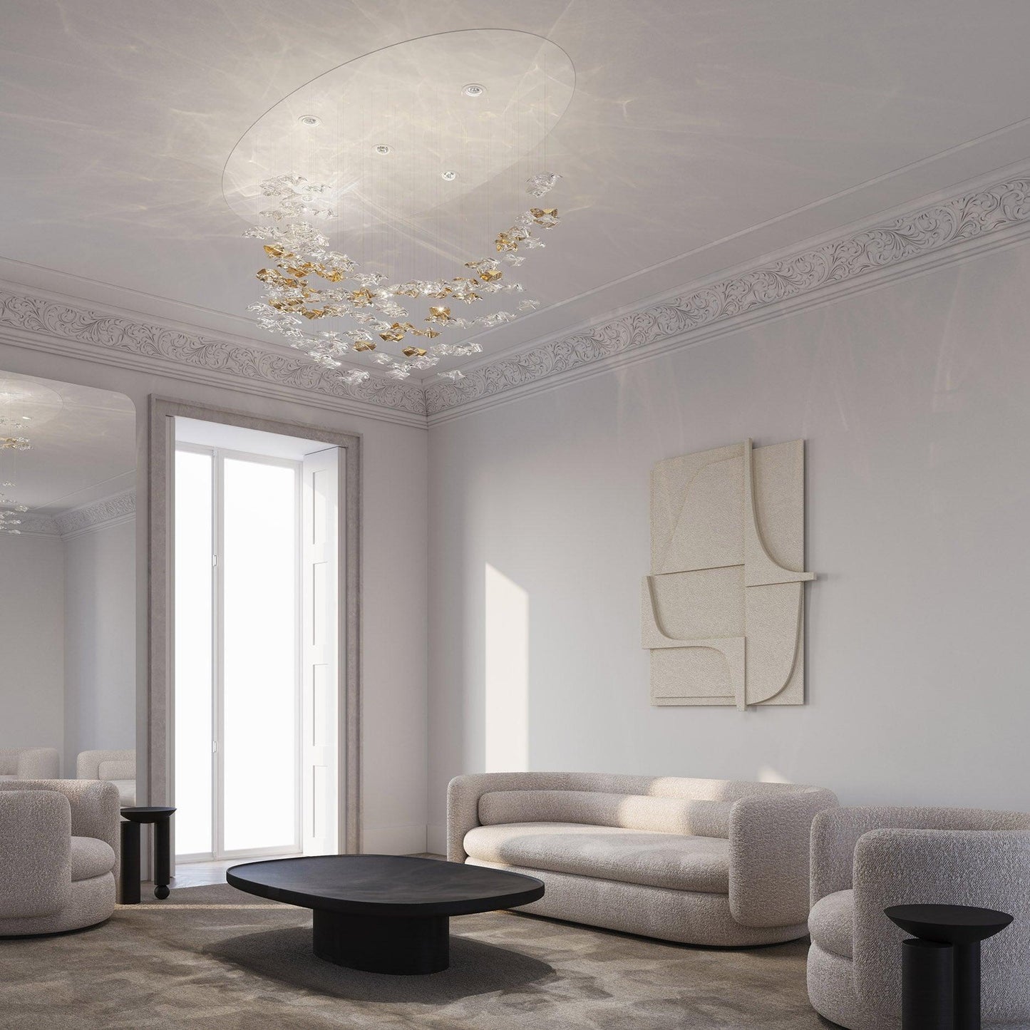 Tidal Art Glass Pendants (Without canopy)