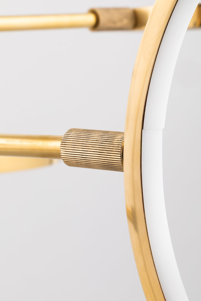 Saturn Modern Brass Chandelier