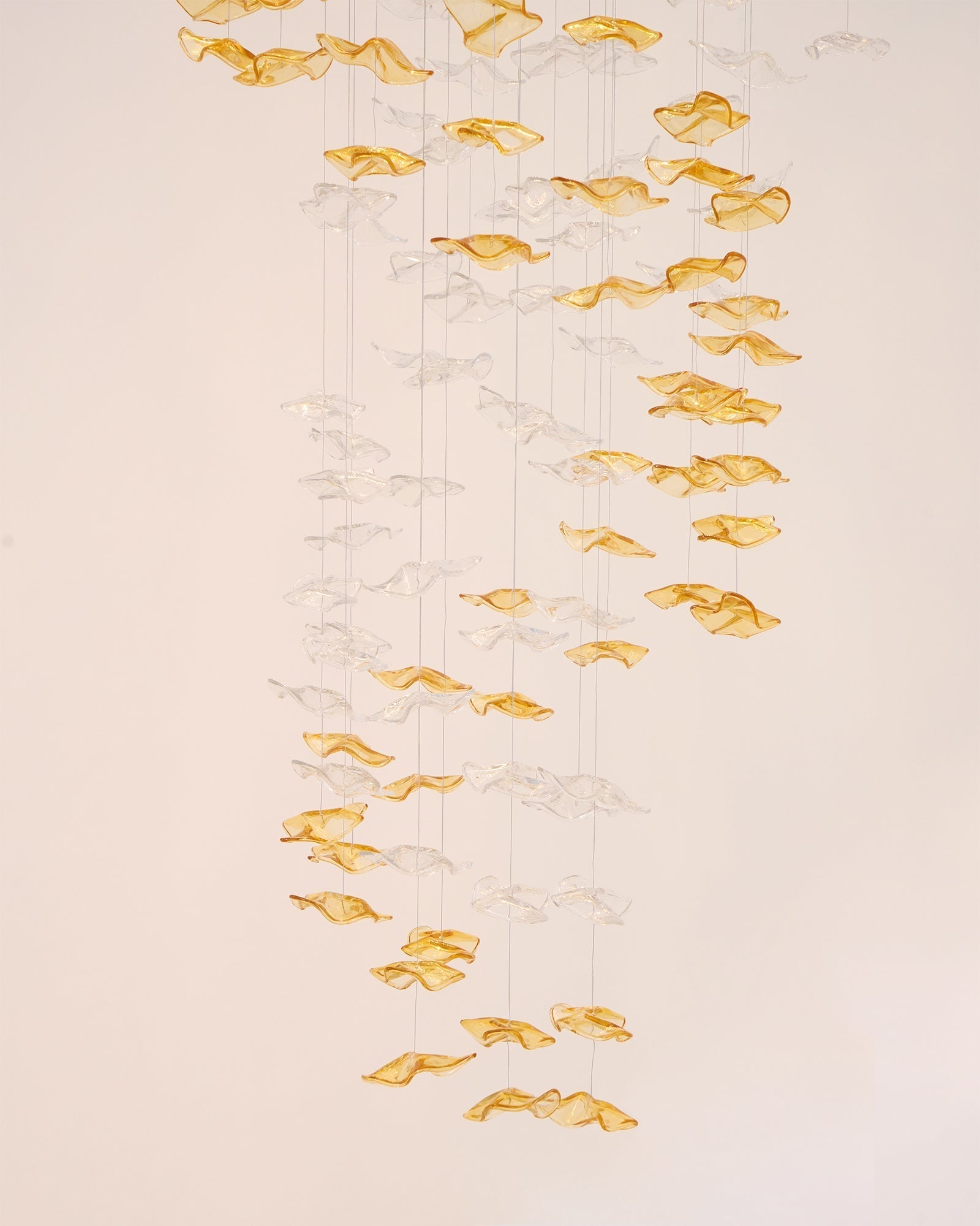 Tidal Art Glass Chandelier (With Canopy)