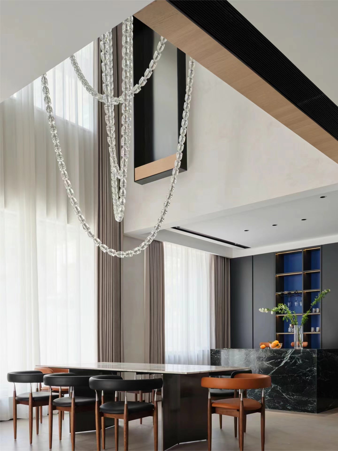 Modern Collier LED Pendant 12ft/10ft（customize）