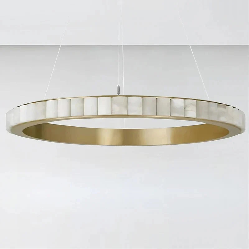 Avalon Alabaster 2 Layer Chandelier