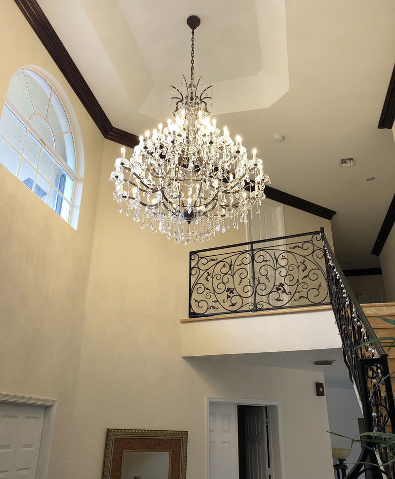 Empire Maria Theresa Crystal Chandelier （clear crystal replacements)