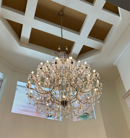 Empire Maria Theresa Crystal Chandelier （clear crystal replacements)