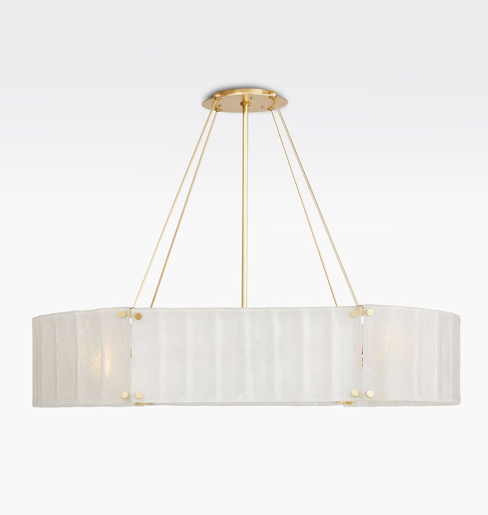 Willamette 48" Oval Round Crystal Chandelier
