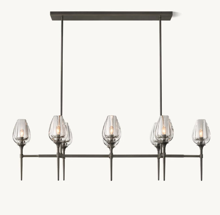 Tulip Linear Chandelier 52"
